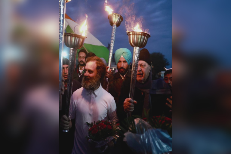 Rahul Gandhi's Bharat Jodo Yatra entered Jammu and Kashmir
