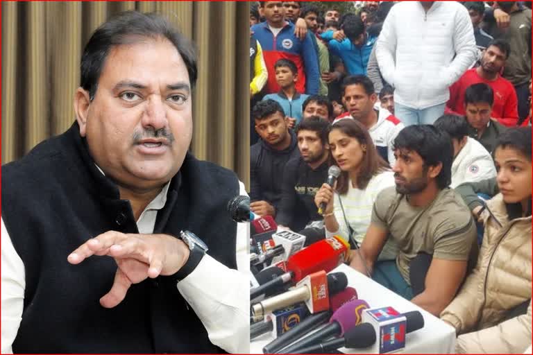 Abhay Singh Chautala supports wrestlers