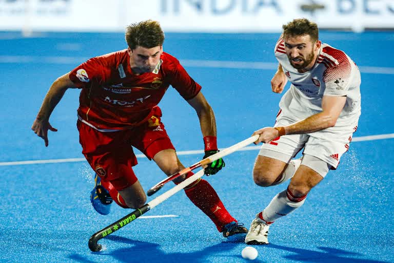 england beat spain Hockey world cup