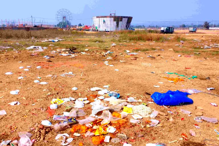 Pile of Garbage after Tatapani Fair