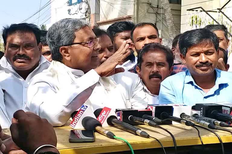 Opposition leader Siddaramaiah