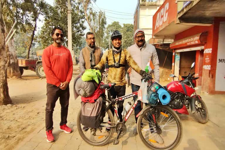 Supaul Youth On Cycle Journey