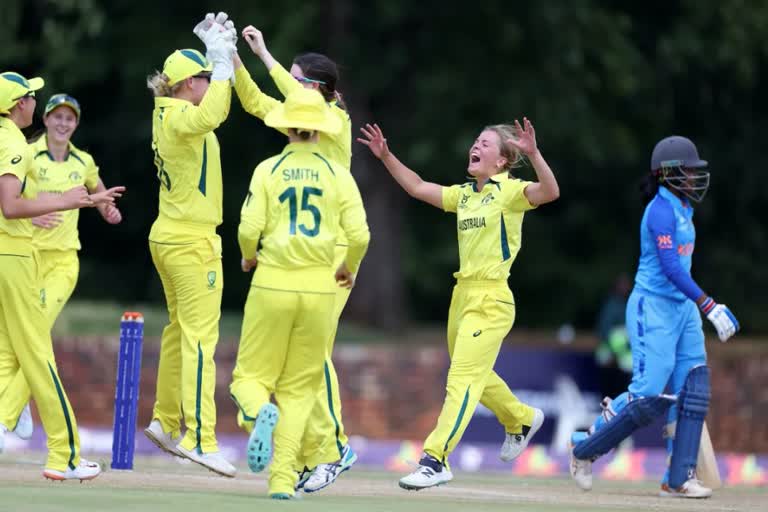 Womens Under19 T20 World Cup  महिला अंडर19 टी20 वर्ल्ड कप  ऑस्ट्रेलिया ने भारत को हराया  IND vs AUS  ऑस्ट्रेलिया ने भारत को सात विकेट से हरा दिया