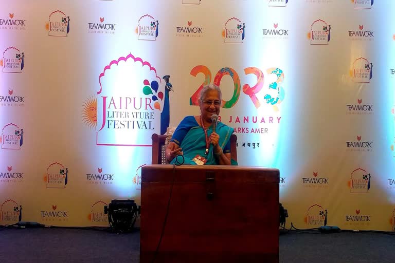 Author Sudha Murthy in JLF 2023