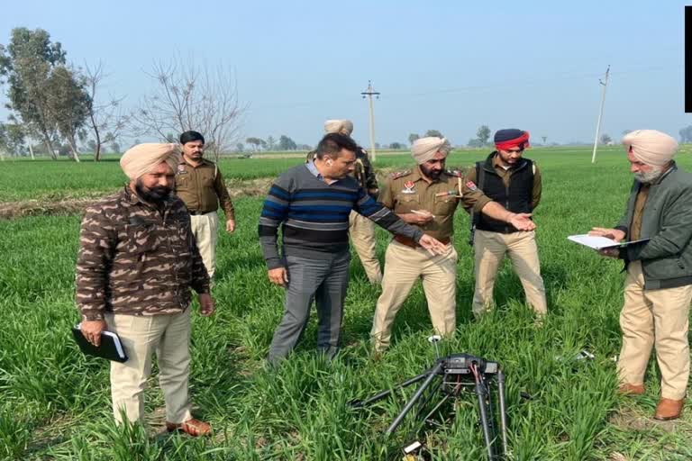 A drone and 5 kg of heroin recovered from Amritsar international border