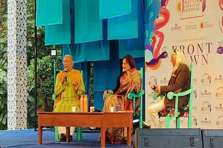 Flute player Pandit Hari prasad Chaurasia in JLF