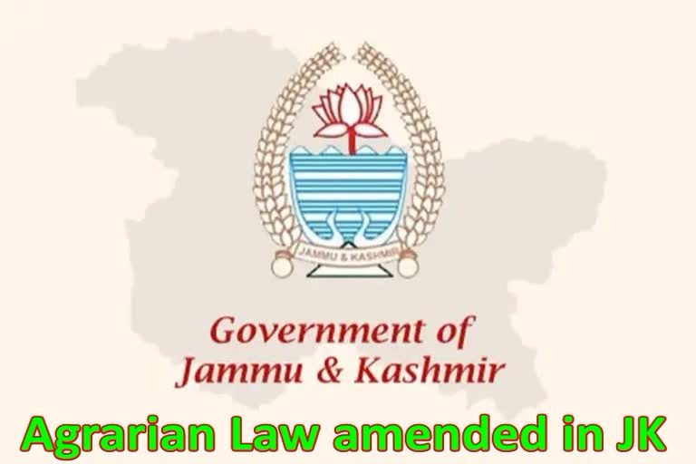 Agrarian Law Amended in JK