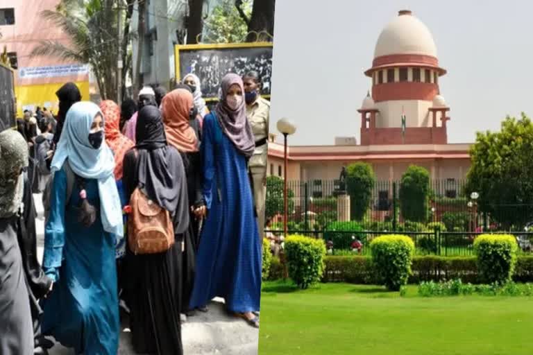 supreme court  supreme court on hijab raw ban  sc consider to setting three judge bench  Karnataka Hijab ban row  Chief Justice DY Chandarchud  Islamic head covering in Karnataka schools  Justices V Ramasubramanian  Meenakshi Arora  headscarf matter  Justice Sudhanshu Dhulia  Hemant Gupta  split verdict on hijab ban row  latest national news  latest news today  ഹിജാബ് നിരോധനത്തിലെ ഭിന്ന വിധി  ഹിജാബ് നിരോധനം  മൂന്നംഗ ബെഞ്ച് രൂപീകരിക്കുമെന്ന് സുപ്രീം കോടതി  ഹിജാബ് വിഷയത്തില്‍ ഭിന്നവിധി  മീനാക്ഷി അറോറ  ജസ്‌റ്റിസ് ഡി വൈ ചന്ദ്രചൂഢ്  ജസ്‌റ്റിസ് വി രാമസുബ്രഹ്മണ്യന്‍  ജെ ബി പര്‍ദിവാല  ജസ്‌റ്റിസ് സുധാന്‍ഷു ധൂലിയ  ജസ്‌റ്റിസ് ഹേമന്ത് ഗുപ്‌ത  ന്യൂഡല്‍ഹി ഏറ്റവും പുതിയ വാര്‍ത്ത  ഇന്നത്തെ പ്രധാന വാര്‍ത്ത  ഏറ്റവും പുതിയ ദേശീയ വാര്‍ത്ത