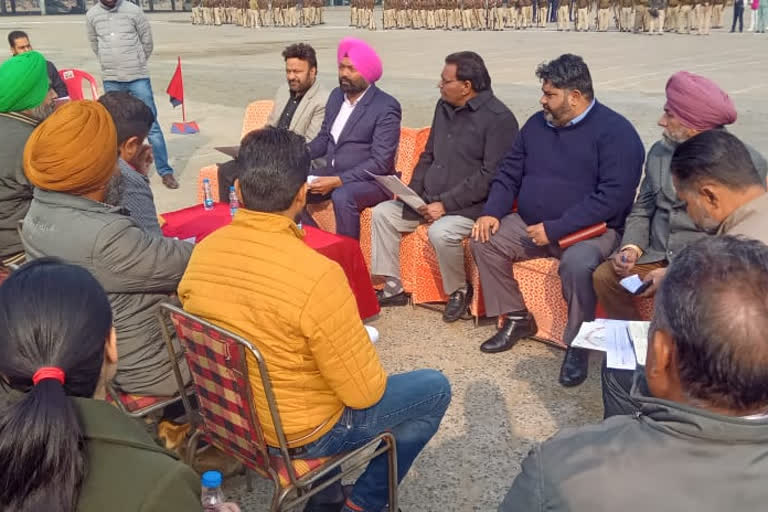 District level Republic Day event preparations meeting in Moga