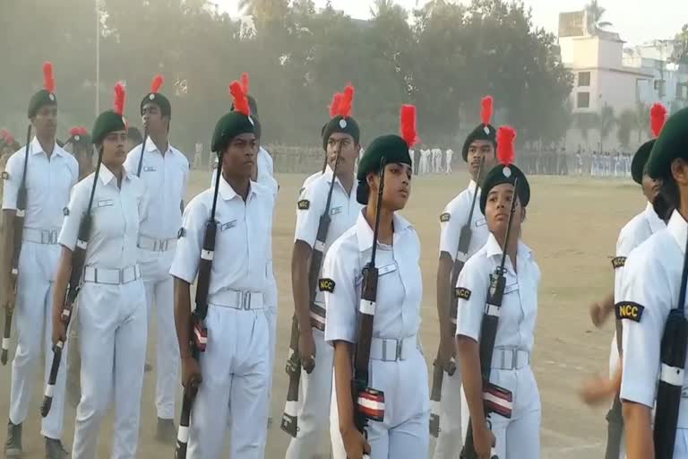 Parade Rehearsal in berhampur khallikote college