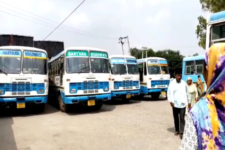 Buses Shortage in Haryana Roadways Karnal Roadways Bus Depot Roadways Bus Service in Karnal