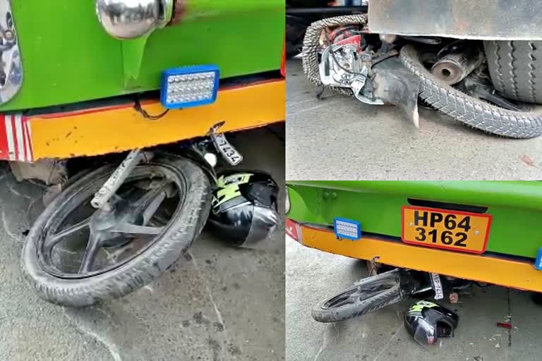 Truck Hit bike in Paonta Sahib