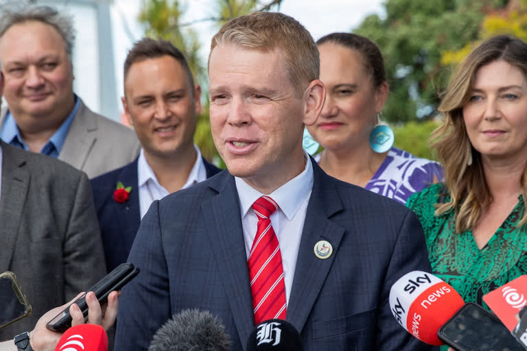 asdfdLabour Party lawmakers voted unanimously Sunday for Hipkins to take over as prime minister