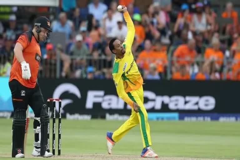 South African spinner Aaron Phungiso