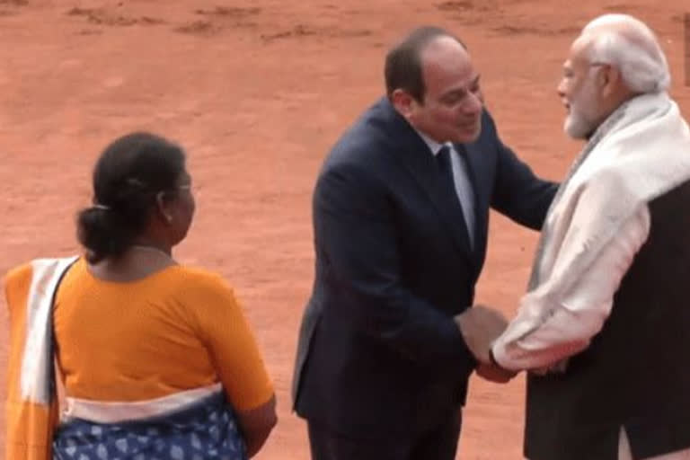 President Murmu, PM Modi welcome Egyptian president