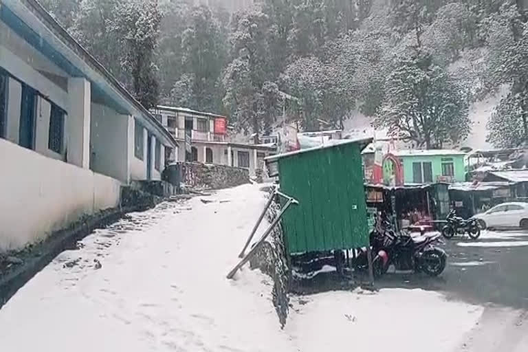 Snowfall in chopta