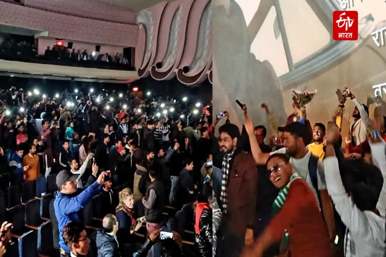 Celebration in cinema halls of Jaipur
