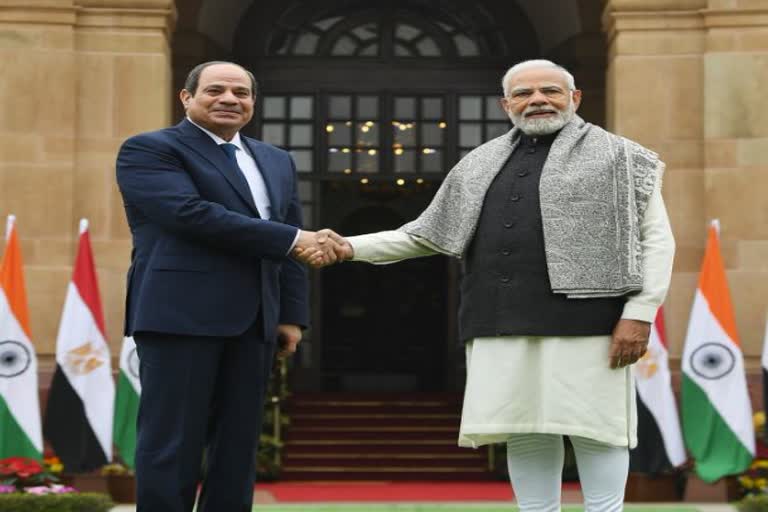 PM Narendra Modi holds talks with Egyptian President Abdel Fattah El-Sisi