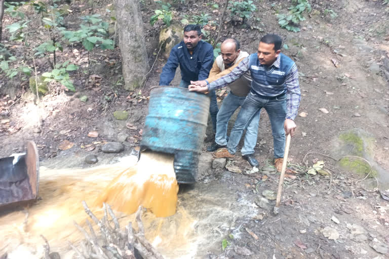 forest team destroyed illegal lahan in nahan