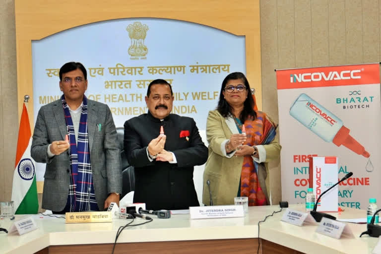 Mandaviya launches Bharat Biotech's nasal Covid vaccine