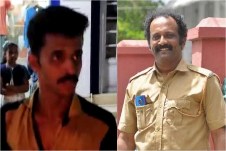 gibin gopinath  actor gibin gopinath catches theft  actor police officer gibin gopinath  മോഷണം പിടികൂടി സിനിമ നടനായ പൊലീസുകാരന്‍  ജിബിന്‍ ഗോപിനാഥ്  ജിബിന്‍ ഗോപിനാഥ് മോഷണം പിടികൂടി  പിഎംജി  തിരുവനന്തപുരം  ആനയറ  മ്യൂസിയം പൊലീസ്