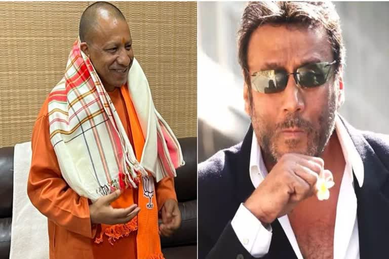 Yogi Adityanath and actor Jackie Shroff in Jodhpur