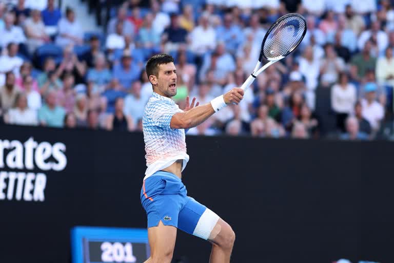 Australian Open 2023  Australian Open  Novak Djokovic Downs Tommy Paul  Novak Djokovic  Tommy Paul  Novak Djokovic in to Australian Open finals  ഓസ്‌ട്രേലിയൻ ഓപ്പൺ  നൊവാക് ജോക്കോവിച്ച്  നൊവാക് ജോക്കോവിച്ച് ഓസ്‌ട്രേലിയൻ ഓപ്പൺ ഫൈനലില്‍  ടോമി പോള്‍  സ്റ്റെഫാനോസ് സിറ്റ്‌സിപാസ്