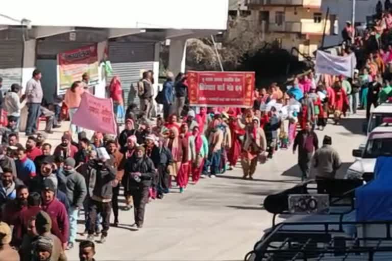 Joshimath Protest Really: વિષ્ણુઘાટ પ્રોજેક્ટને તાત્કાલિક બંધ કરવાની માંગ સાથે આક્રોશ રેલી