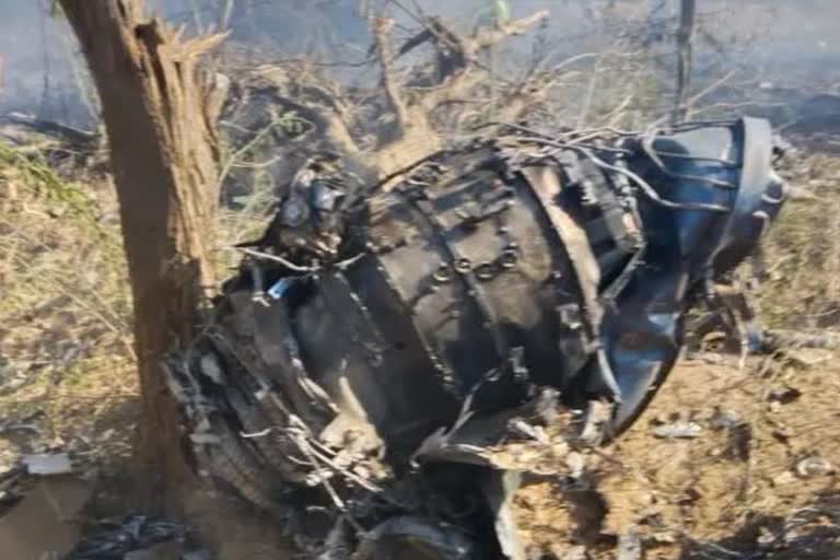 chartered aircraft crashed in Rajasthan