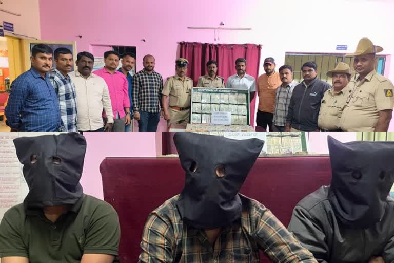 robbery in the guise of andhra police three accused arrested