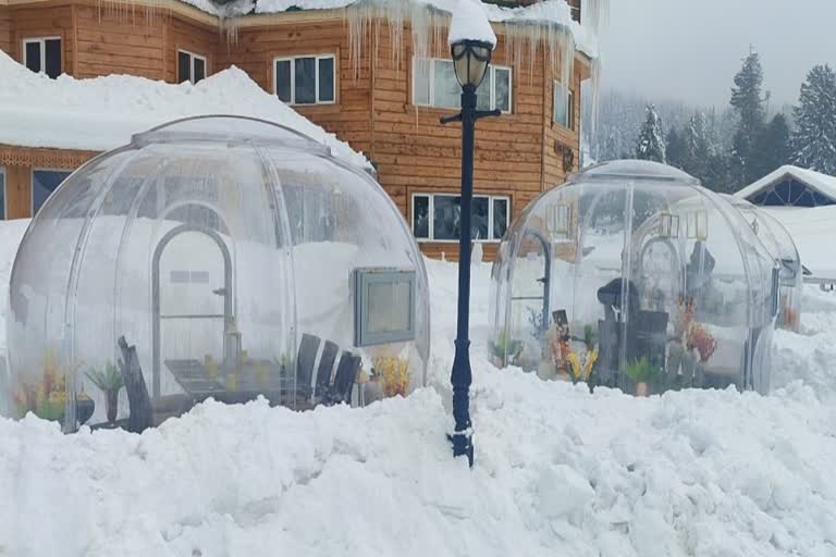 Glass Igloo restaurant at Gulmarg