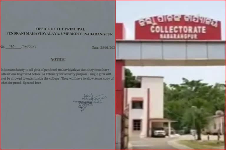 Odisha: No entry notice in Nabarangpur college without boyfriend goes viral