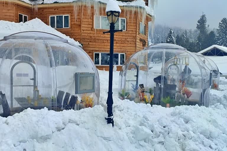 Glass Igloo restaurant at Gulmarg