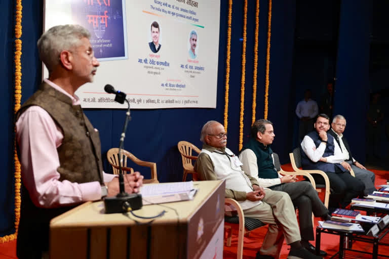 Jaishankar was in Pune for the release of his English book "The India Way: Strategies for an Uncertain World."