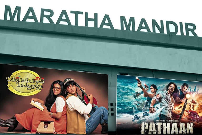 DDLJ and Pathaan running simultaneously at Maratha Mandir