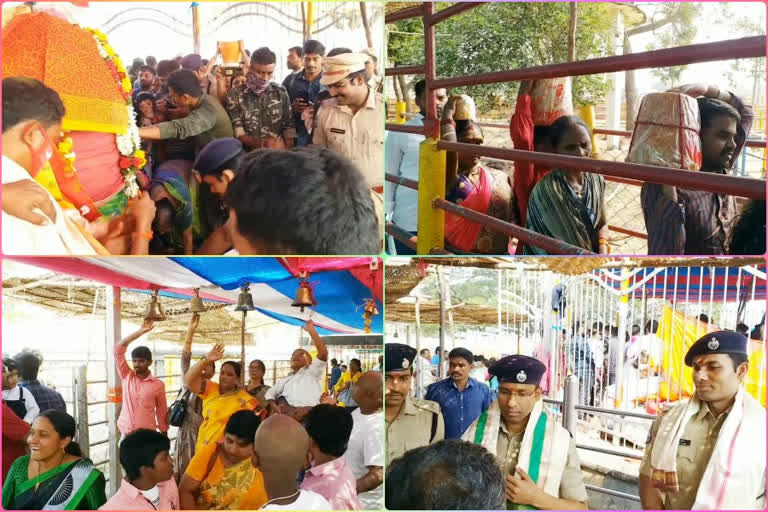 Devotees at Sammakka Saralamma Temple