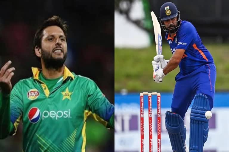 Shahid Afridi Rohit Sharma