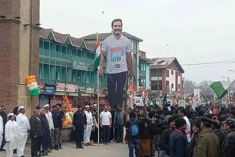Rahul Gandhi Bharat Jodo Yatra In Srinagar