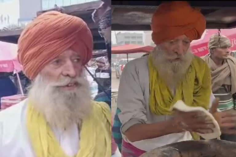 90 Years Olg Man Making Kulche near Bus Stand in Amritsar