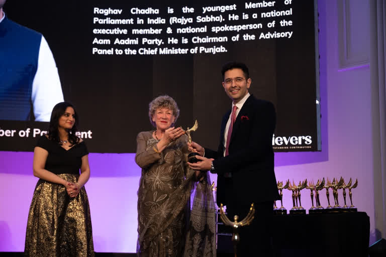 Raghav Chadha Receives India UK Outstanding Achievers Honour In London