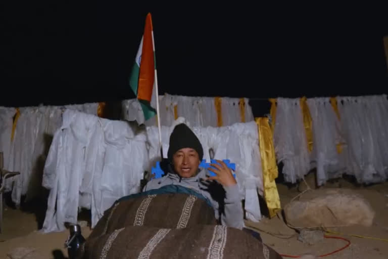 While Concluding 'Climate Fast', Sonam Wangchuk urges people to join him