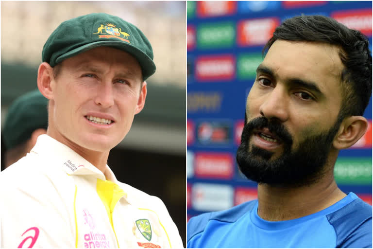 Dinesh Karthik  Dinesh Karthik on Marnus Labuschagne tweet  Marnus Labuschagne  Border Gavaskar Trophy  Marnus Labuschagne twitter  ind vs aus  ബോര്‍ഡര്‍ ഗവാസ്‌കര്‍ ട്രോഫി  മാർനസ് ലബുഷെയ്‌ന്‍  മാർനസ് ലബുഷെയ്‌ന്‍ ട്വിറ്റര്‍  ദിനേശ് കാര്‍ത്തിക്