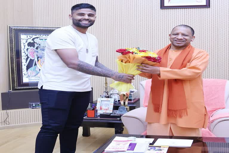 Suryakumar Yadav met CM Yogi.