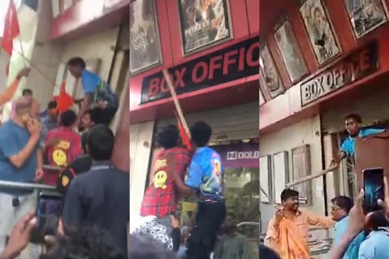 MH Nine Bajrang Dal workers arrested for tearing down Pathan movie posters in Meera Bhayander