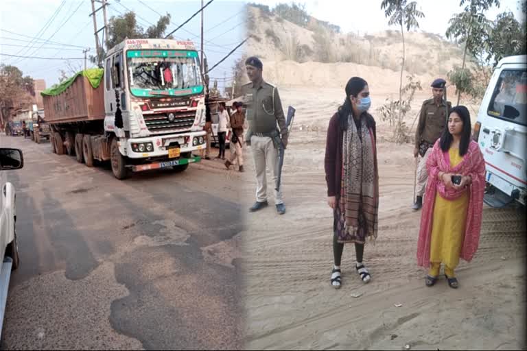 Illegal Mining of Sand in Rohtas