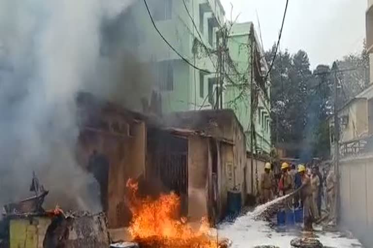 fire breaks out Sub Registrar office in cuttack