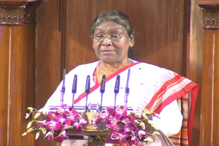 "We need to build Aatmanirbhar Bharat by 2047," says President Murmu in her 1st address to Parliament