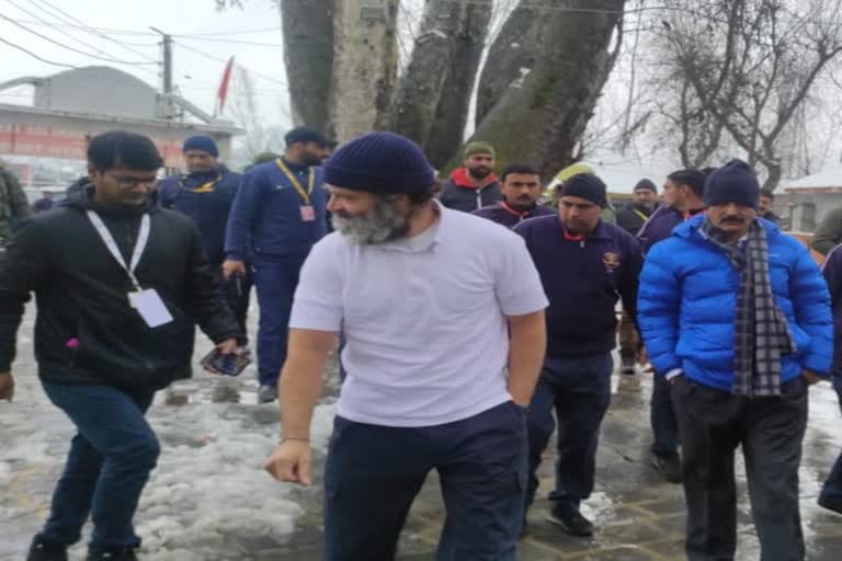 Etv BhRahul, Priyanka visit Kheer Bhawani temple in Jammu and Kashmir's Ganderbalarat