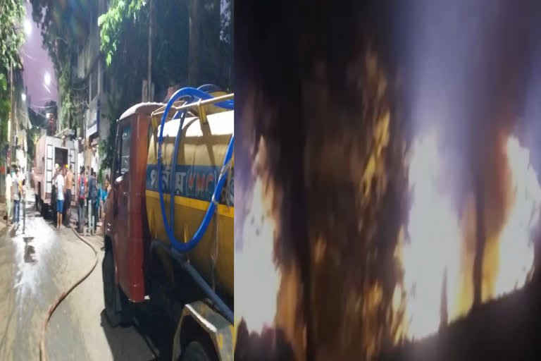 Fire Incident in Topsia ETV BHARAT