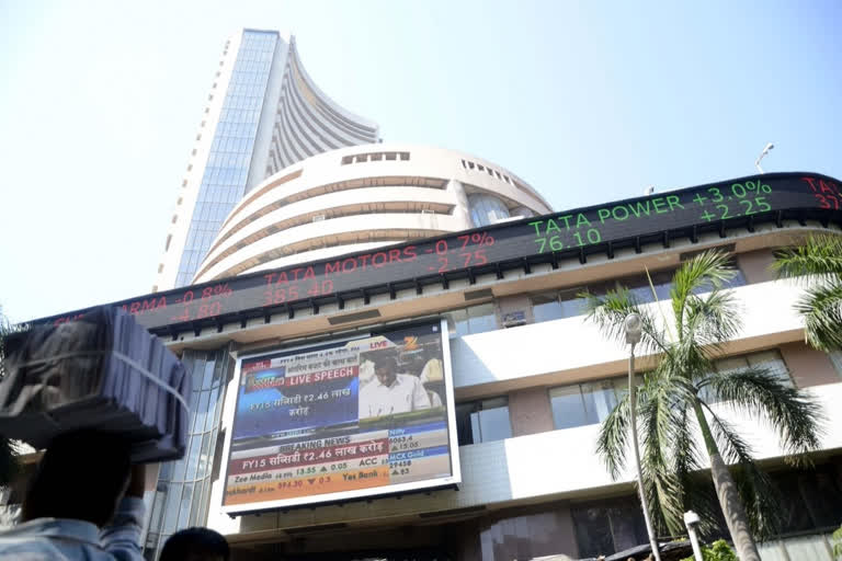 Sensex opens in green currently up by 437.32 points